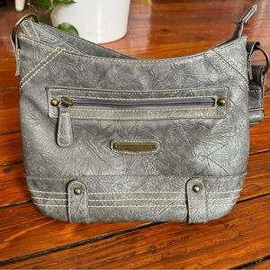 Stone Mountain Grey Crossbody Purse Shoulder Bag